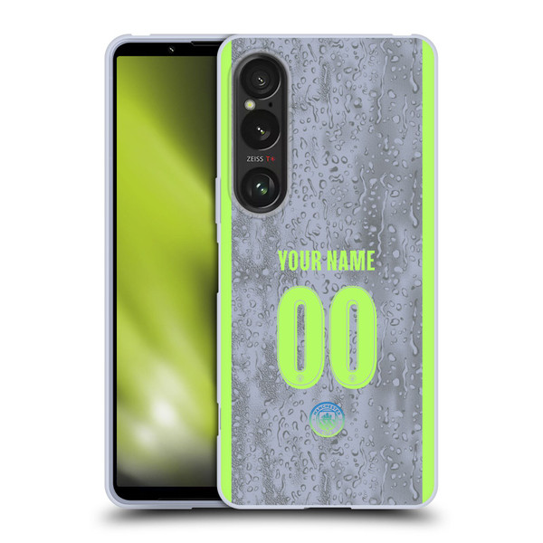 Custom Customised Personalised Manchester City Man City FC 2025/26 Badge Kit Third Soft Gel Case for Sony Xperia 1 VI 5G