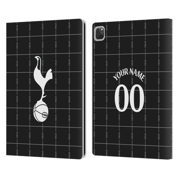 Custom Customised Personalised Tottenham Hotspur F.C. 2025/26 Badge Kit Away Leather Book Wallet Case Cover For Apple iPad Pro 12.9 2020/2021/2022