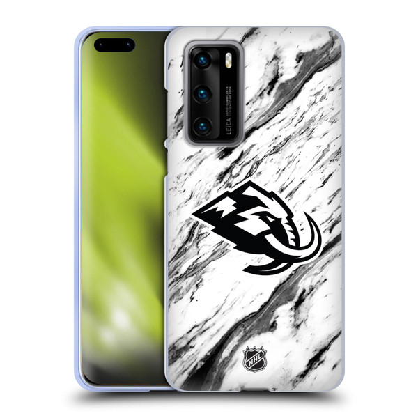 NHL Utah Mammoth Marble Soft Gel Case for Huawei P40 5G