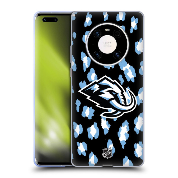 NHL Utah Mammoth Leopard Pattern Soft Gel Case for Huawei Mate 40 Pro 5G