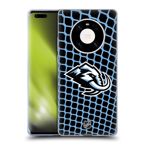 NHL Utah Mammoth Net Pattern Soft Gel Case for Huawei Mate 40 Pro 5G