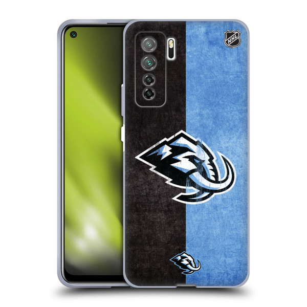 NHL Utah Mammoth Half Distressed Soft Gel Case for Huawei Nova 7 SE/P40 Lite 5G