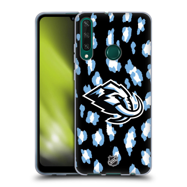 NHL Utah Mammoth Leopard Pattern Soft Gel Case for Huawei Y6p
