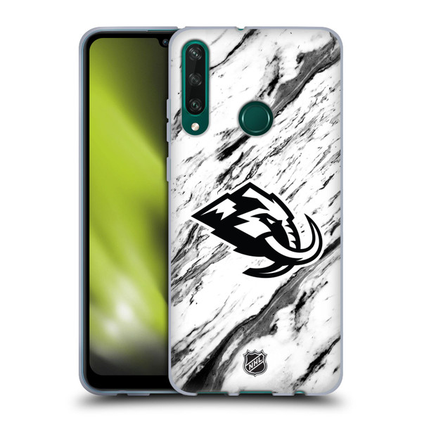NHL Utah Mammoth Marble Soft Gel Case for Huawei Y6p