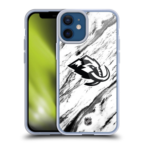 NHL Utah Mammoth Marble Soft Gel Case for Apple iPhone 12 Mini