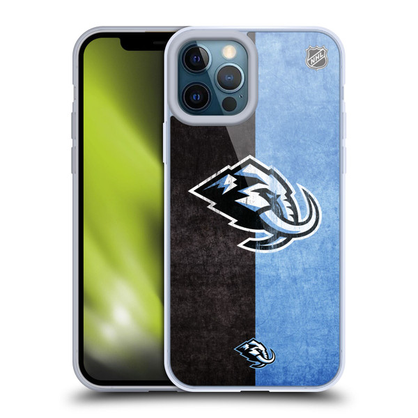 NHL Utah Mammoth Half Distressed Soft Gel Case for Apple iPhone 12 Pro Max