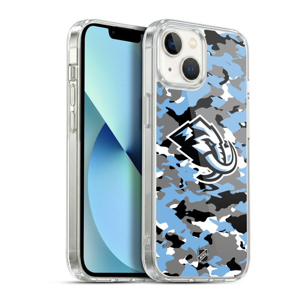 NHL Utah Mammoth Camouflage Soft Gel Case for Apple iPhone 13