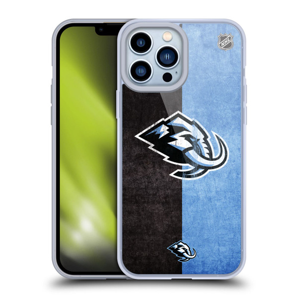 NHL Utah Mammoth Half Distressed Soft Gel Case for Apple iPhone 13 Pro Max NHL Utah Mammoth Half Distressed Soft Gel Case for Apple iPhone 13 Pro Max