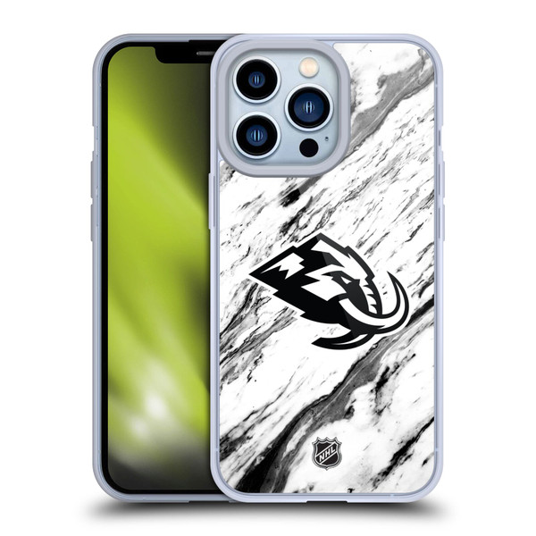 NHL Utah Mammoth Marble Soft Gel Case for Apple iPhone 13 Pro