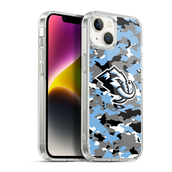 NHL Utah Mammoth Camouflage Soft Gel Case for Apple iPhone 14 Plus & MagSafe
