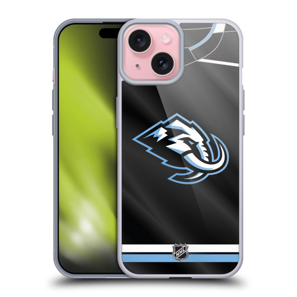 NHL Utah Mammoth Jersey Soft Gel Case for Apple iPhone 15