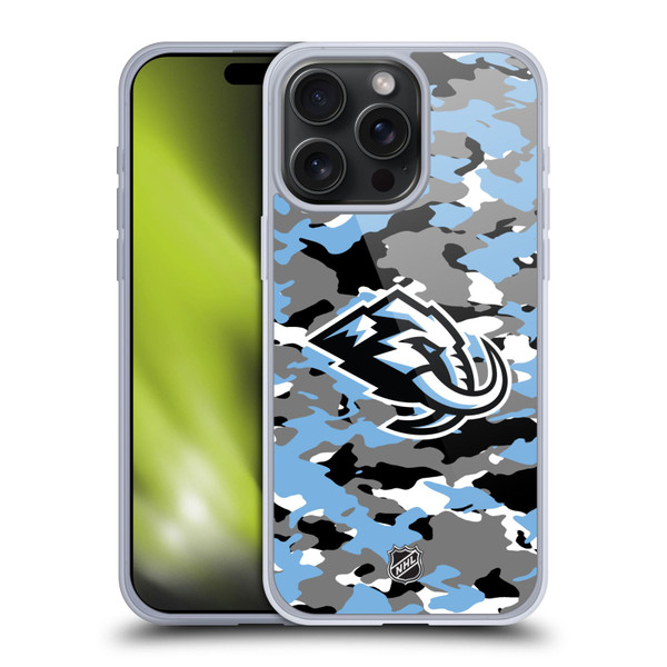 NHL Utah Mammoth Camouflage Soft Gel Case for Apple iPhone 15 Pro Max