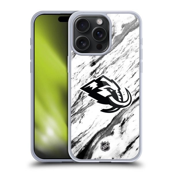 NHL Utah Mammoth Marble Soft Gel Case for Apple iPhone 15 Pro Max