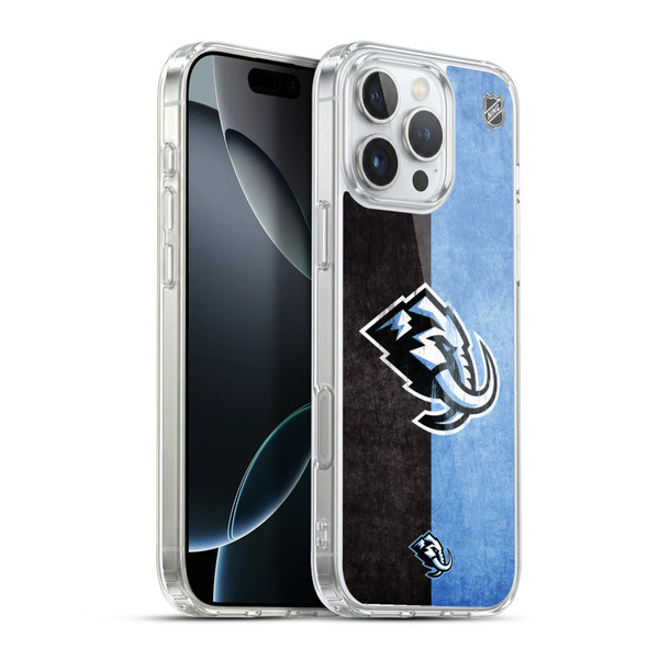 NHL Utah Mammoth Half Distressed Soft Gel Case for Apple iPhone 16 Pro Max & MagSafe