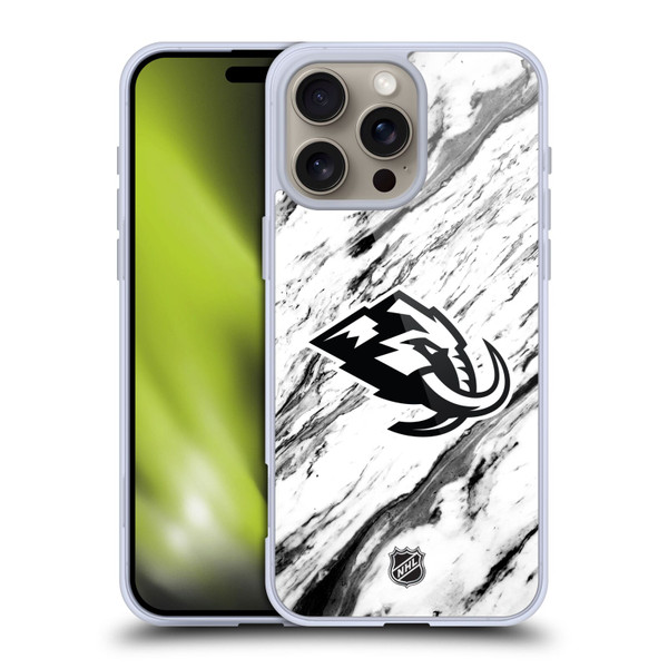 NHL Utah Mammoth Marble Soft Gel Case for Apple iPhone 16 Pro Max