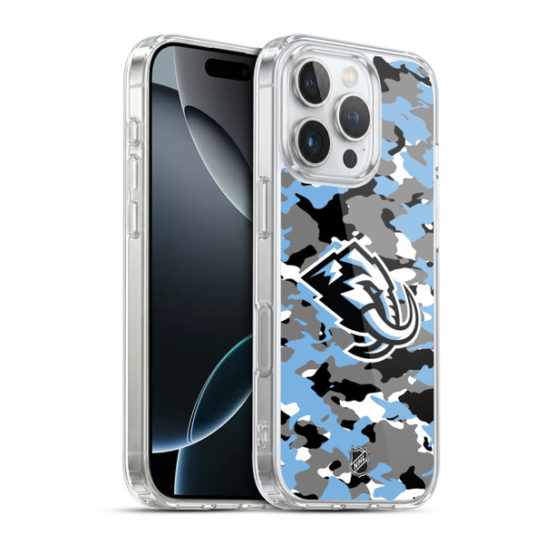 NHL Utah Mammoth Camouflage Soft Gel Case for Apple iPhone 16 Pro & MagSafe