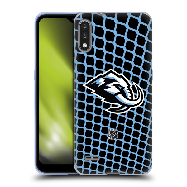 NHL Utah Mammoth Net Pattern Soft Gel Case for LG K22