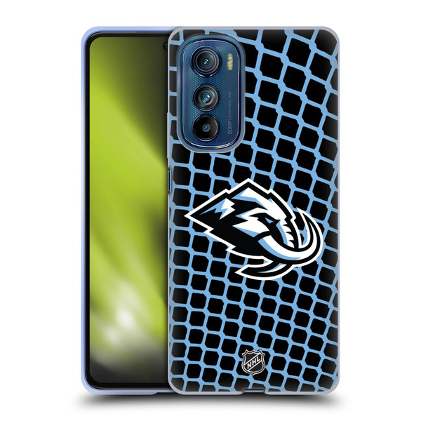 NHL Utah Mammoth Net Pattern Soft Gel Case for Motorola Edge 30