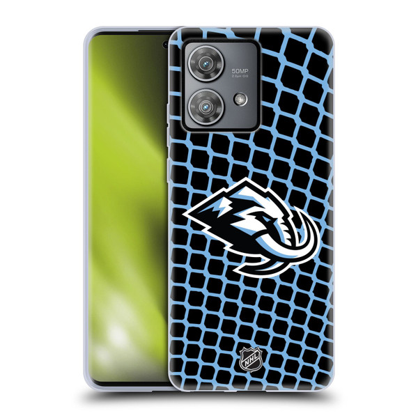 NHL Utah Mammoth Net Pattern Soft Gel Case for Motorola Edge 40 Neo 5G