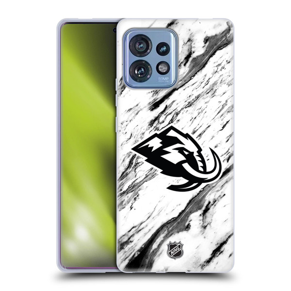 NHL Utah Mammoth Marble Soft Gel Case for Motorola Moto Edge 40 Pro/Plus 2023