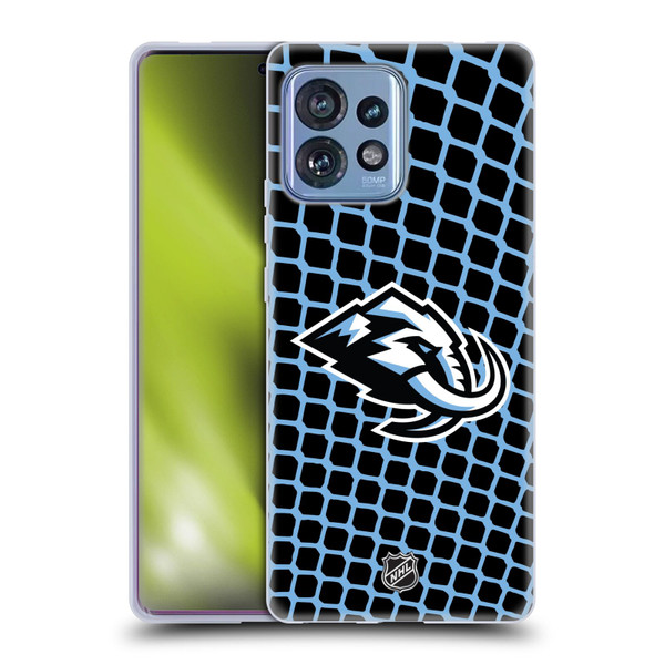 NHL Utah Mammoth Net Pattern Soft Gel Case for Motorola Moto Edge 40 Pro/Plus 2023