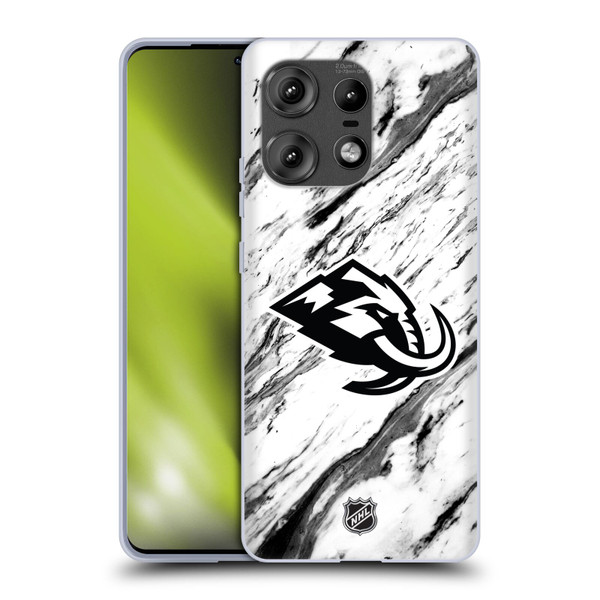 NHL Utah Mammoth Marble Soft Gel Case for Motorola Edge 50 Pro