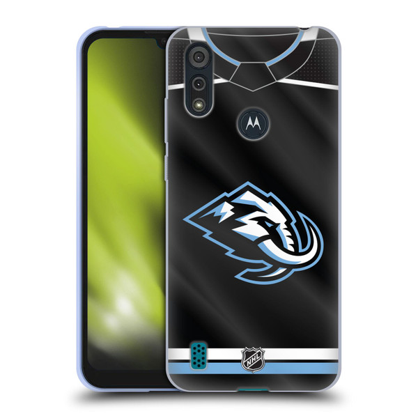 NHL Utah Mammoth Jersey Soft Gel Case for Motorola Moto E6s (2020)