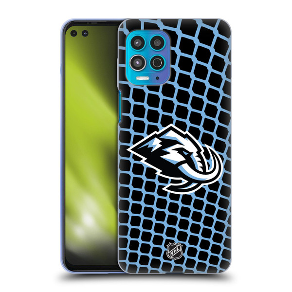 NHL Utah Mammoth Net Pattern Soft Gel Case for Motorola Moto G100