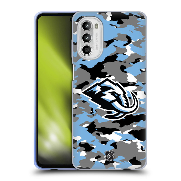 NHL Utah Mammoth Camouflage Soft Gel Case for Motorola Moto G52