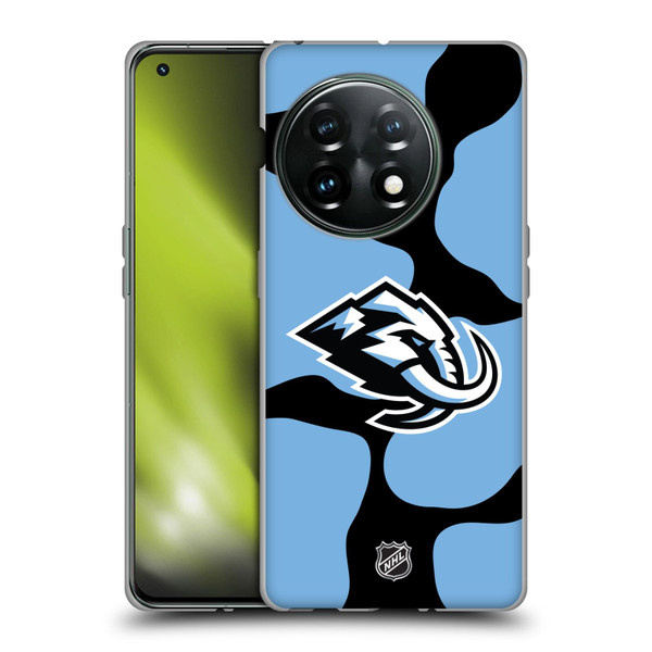 NHL Utah Mammoth Cow Pattern Soft Gel Case for OnePlus 11 5G
