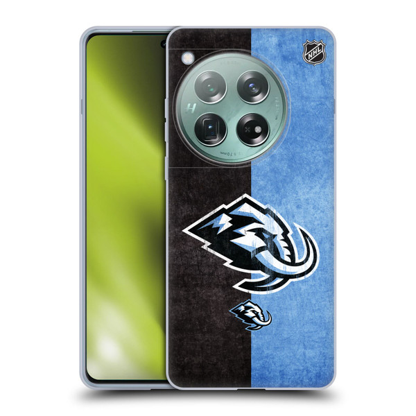 NHL Utah Mammoth Half Distressed Soft Gel Case for OnePlus 12