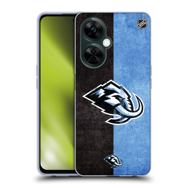 NHL Utah Mammoth Half Distressed Soft Gel Case for OnePlus Nord N30