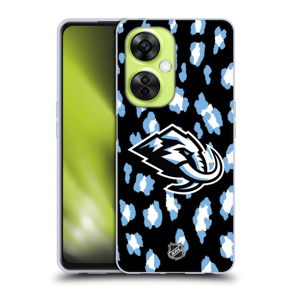 NHL Utah Mammoth Leopard Pattern Soft Gel Case for OnePlus Nord CE 3 Lite 5G
