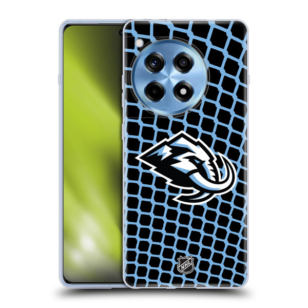 NHL Utah Mammoth Net Pattern Soft Gel Case for OnePlus 12R