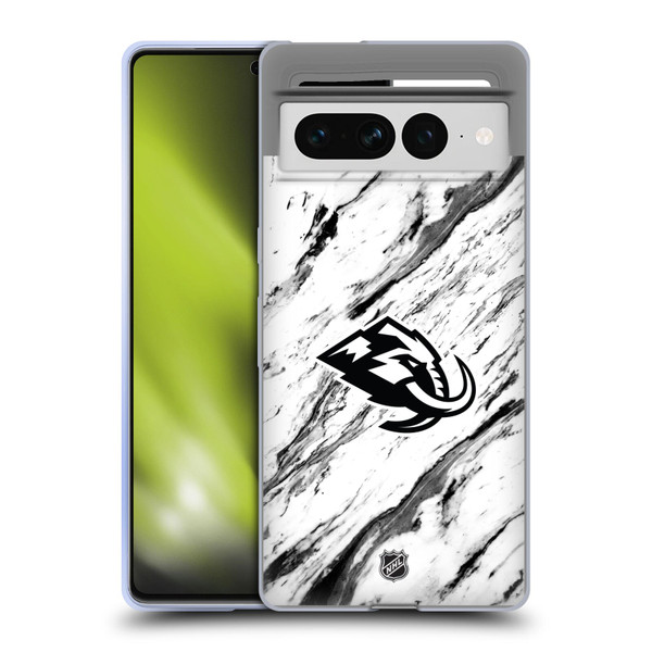 NHL Utah Mammoth Marble Soft Gel Case for Google Pixel 7 Pro