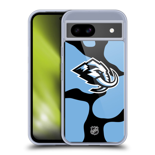 NHL Utah Mammoth Cow Pattern Soft Gel Case for Google Pixel 8a