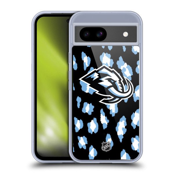 NHL Utah Mammoth Leopard Pattern Soft Gel Case for Google Pixel 8a
