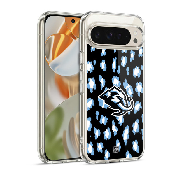 NHL Utah Mammoth Leopard Pattern Soft Gel Case for Google Pixel 9 / Pixel 9 Pro