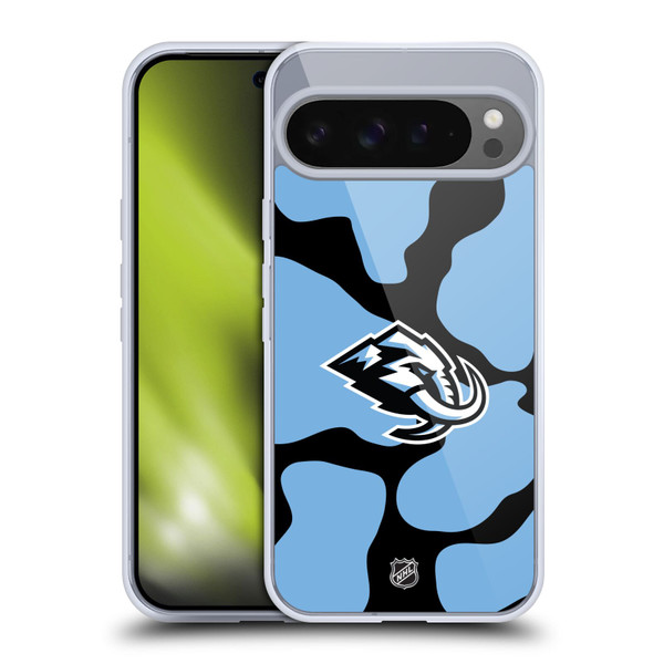 NHL Utah Mammoth Cow Pattern Soft Gel Case for Google Pixel 9 Pro XL