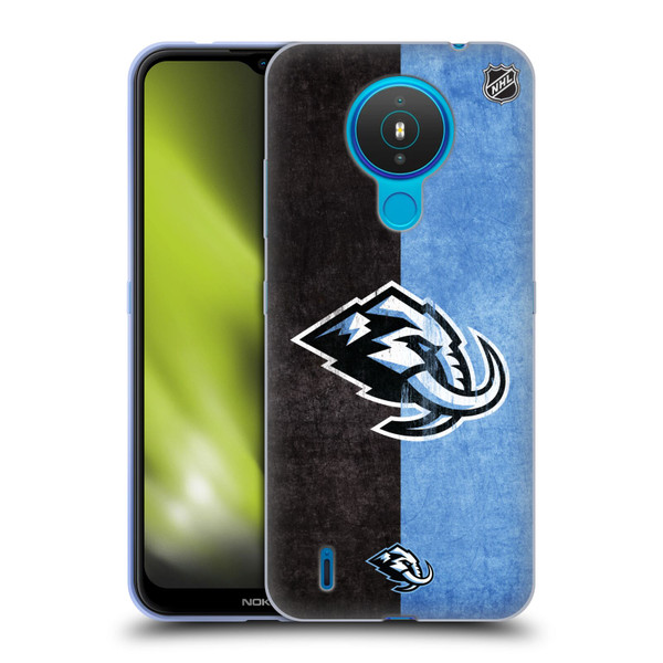 NHL Utah Mammoth Half Distressed Soft Gel Case for Nokia 1.4
