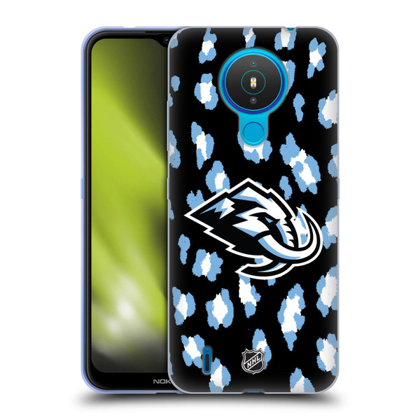 NHL Utah Mammoth Leopard Pattern Soft Gel Case for Nokia 1.4
