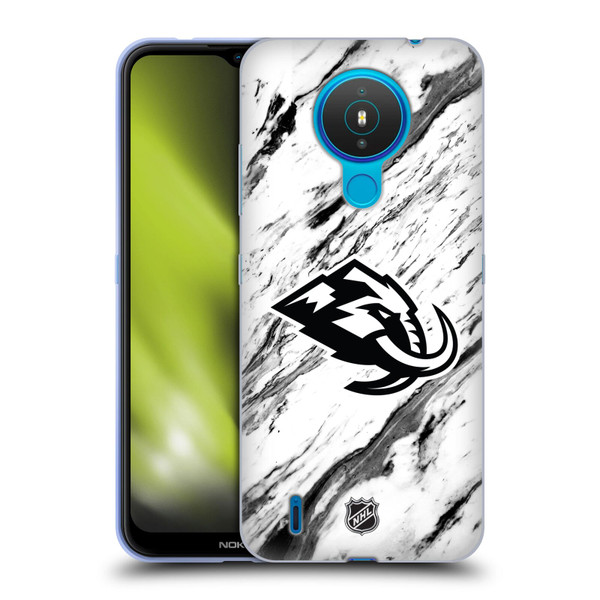 NHL Utah Mammoth Marble Soft Gel Case for Nokia 1.4