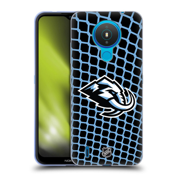 NHL Utah Mammoth Net Pattern Soft Gel Case for Nokia 1.4