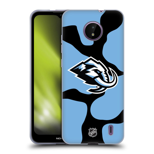 NHL Utah Mammoth Cow Pattern Soft Gel Case for Nokia C10 / C20