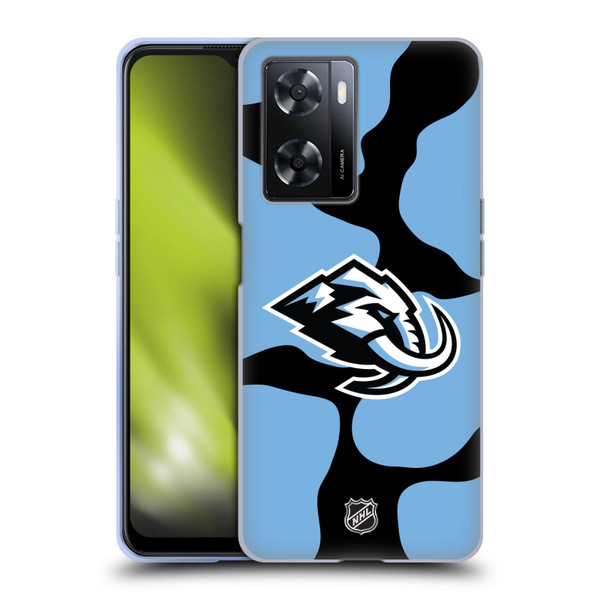 NHL Utah Mammoth Cow Pattern Soft Gel Case for OPPO A57s