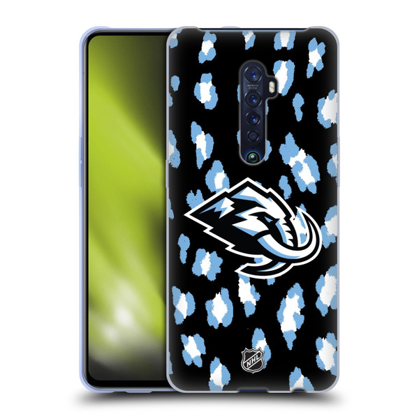 NHL Utah Mammoth Leopard Pattern Soft Gel Case for OPPO Reno 2