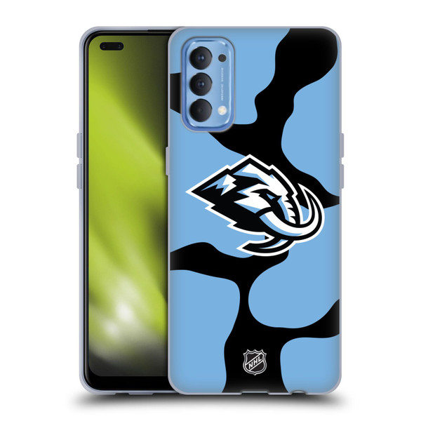 NHL Utah Mammoth Cow Pattern Soft Gel Case for OPPO Reno 4 5G