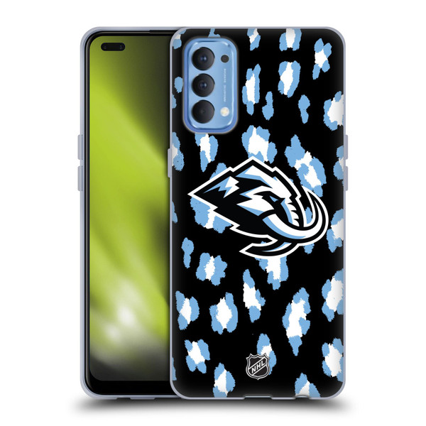 NHL Utah Mammoth Leopard Pattern Soft Gel Case for OPPO Reno 4 5G