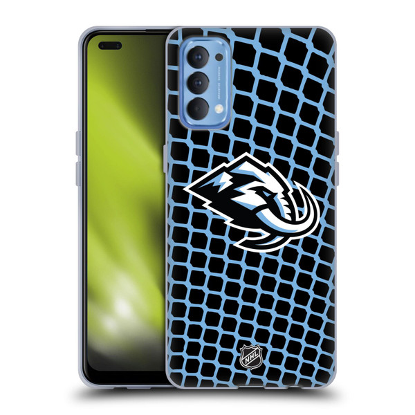 NHL Utah Mammoth Net Pattern Soft Gel Case for OPPO Reno 4 5G