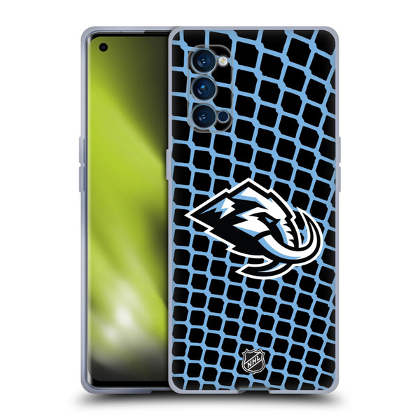 NHL Utah Mammoth Net Pattern Soft Gel Case for OPPO Reno 4 Pro 5G